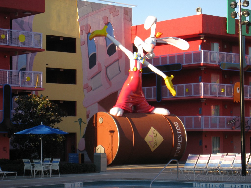 Disney 2010 D1 0583.jpg - January 9-11, 2010 Disney World Florida. Went to run the marathon. Saturday, fly down, check in, go to Expo to pick up packet, then to see Blue Man Group in the evening.